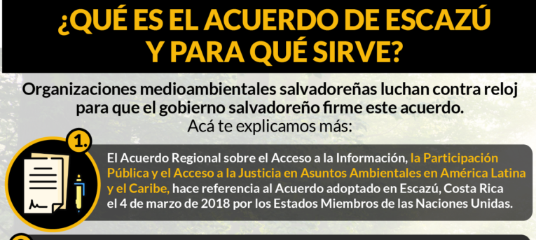 El Salvador contra el tiempo para firmar y ratificar el Acuerdo de Escazú